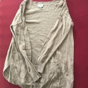 Brown off the shoulder sweater